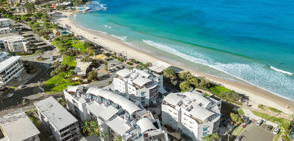 The Caloundra beachfront at Kings Beach, site of the Rolling Surf precinct